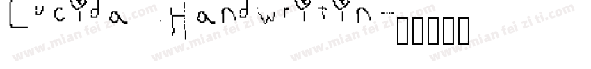 Lucida Handwritin字体转换